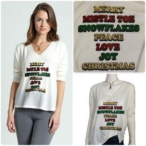 ‎NWT True Self "Merry Christmas" Sweater - S